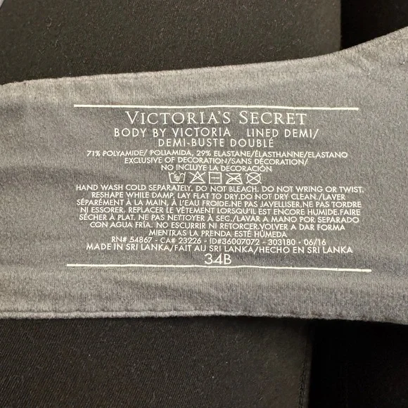 Victoria’s Secret Body by Victoria lined demi bra in gray - Picture 4 of 4